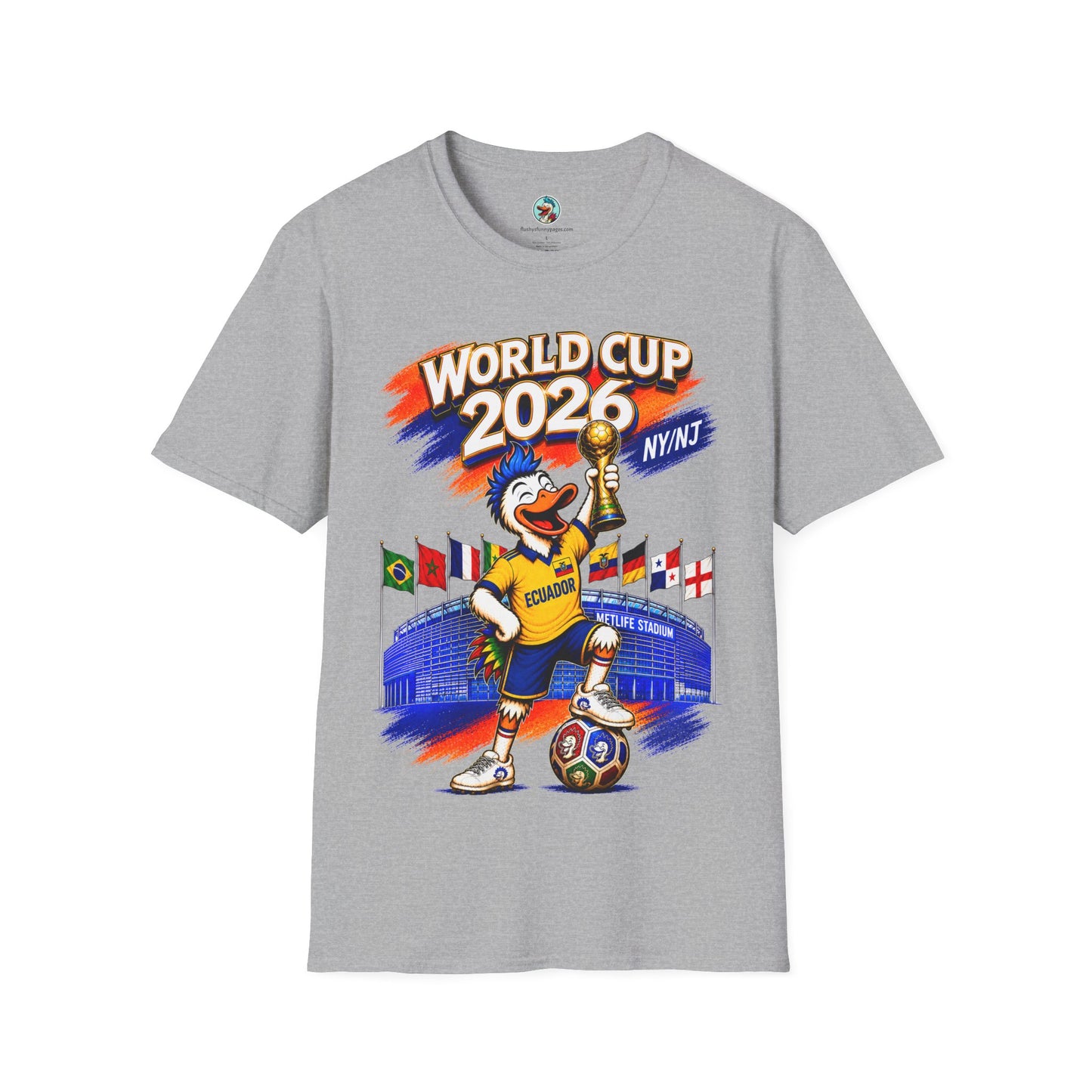 World Cup 2026 NY/NJ Flushy Soccer Ecuador Champ T-Shirt