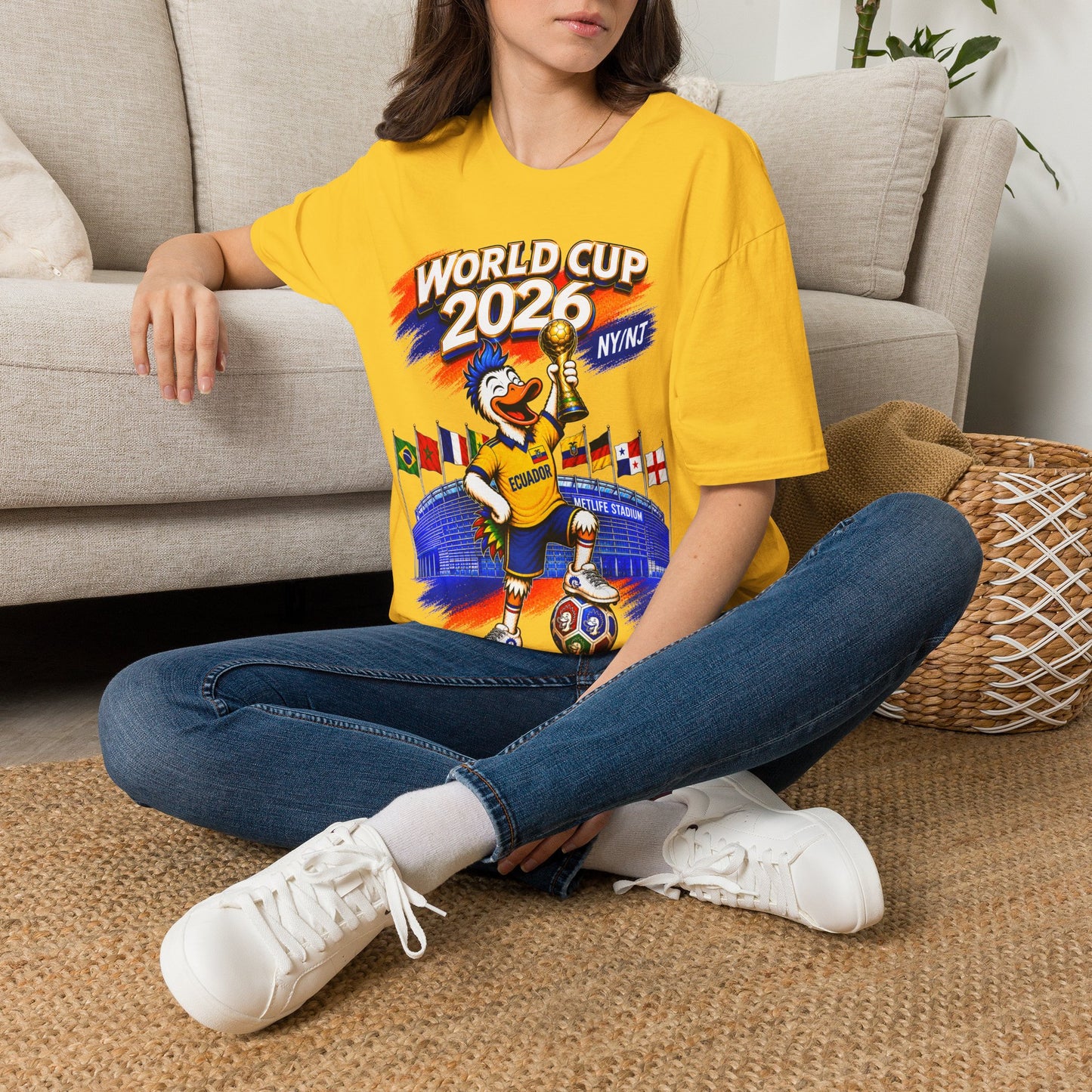 World Cup 2026 NY/NJ Flushy Soccer Ecuador Champ T-Shirt