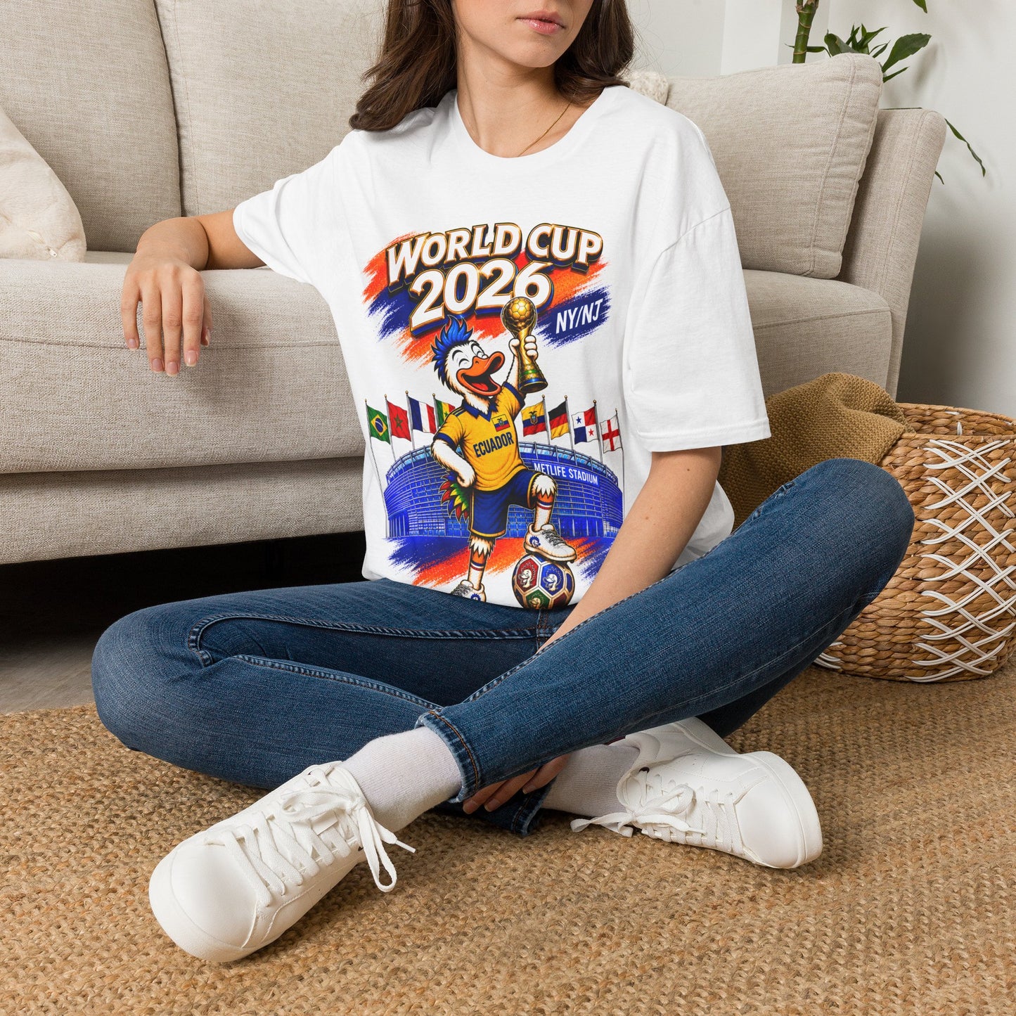 World Cup 2026 NY/NJ Flushy Soccer Ecuador Champ T-Shirt