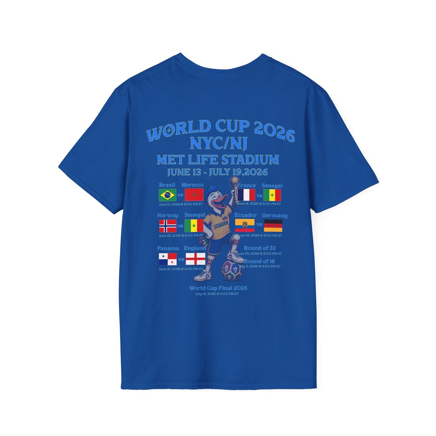 World Cup 2026 NY/NJ Flushy Soccer Ecuador Champ T-Shirt