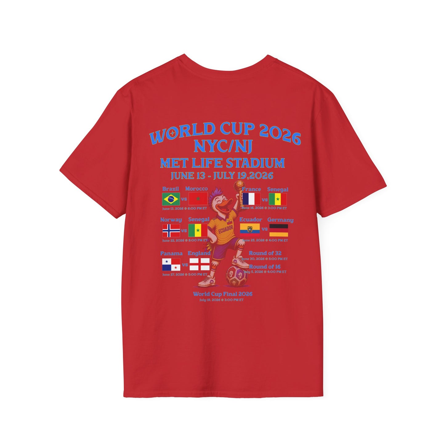 World Cup 2026 NY/NJ Flushy Soccer Ecuador Champ T-Shirt