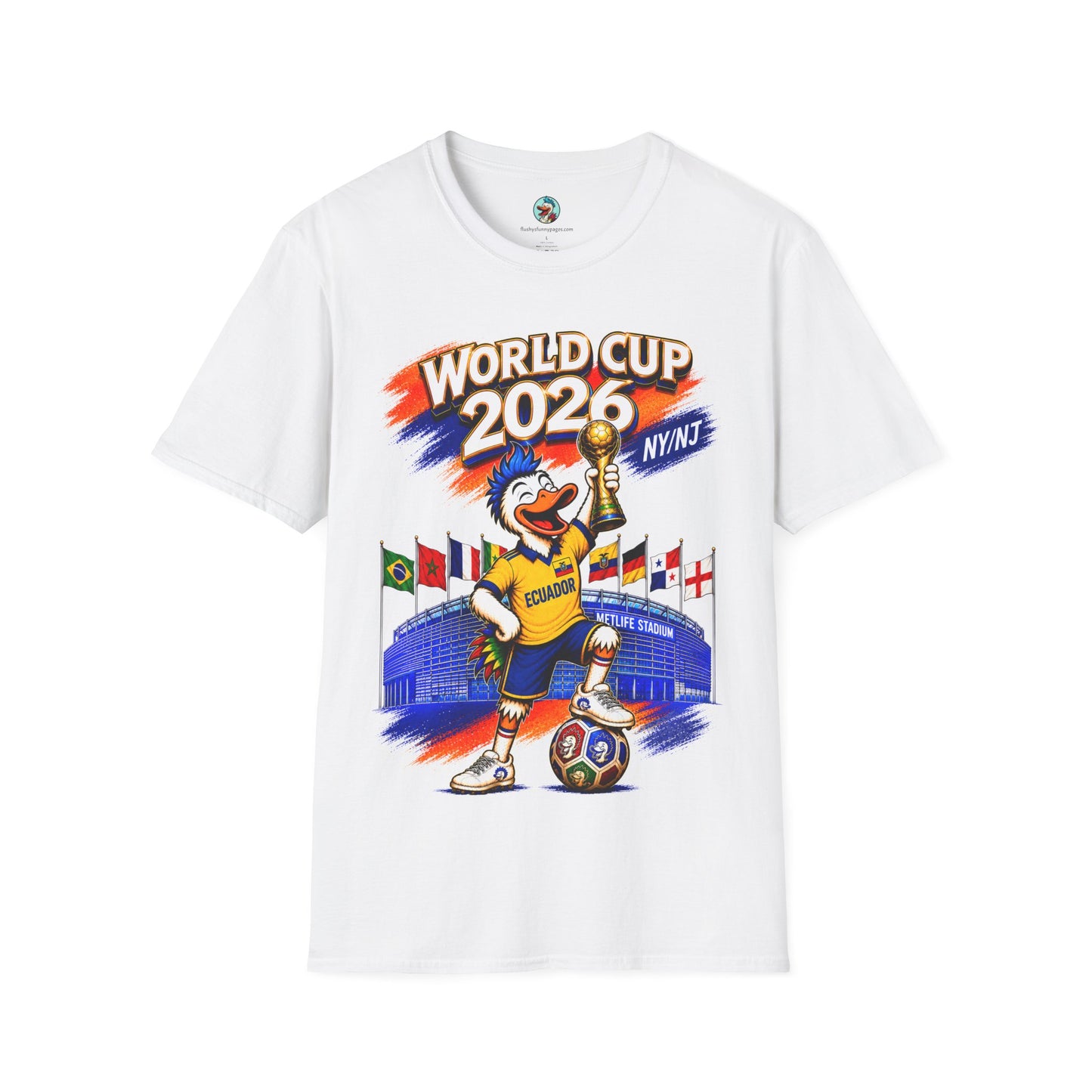 World Cup 2026 NY/NJ Flushy Soccer Ecuador Champ T-Shirt