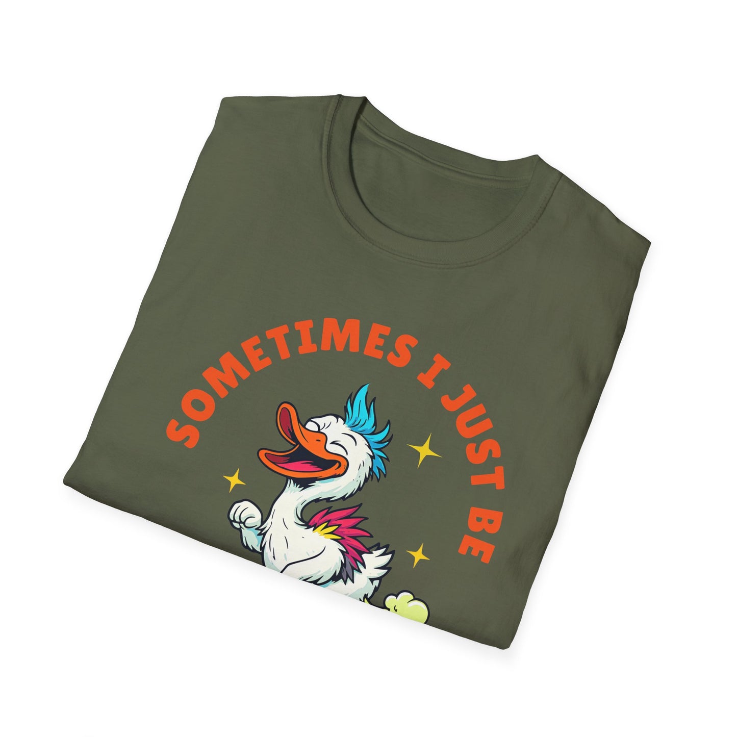 Funny Farting Duck T-Shirt — "Sometimes I Just Be Fartin'" Graphic Tee