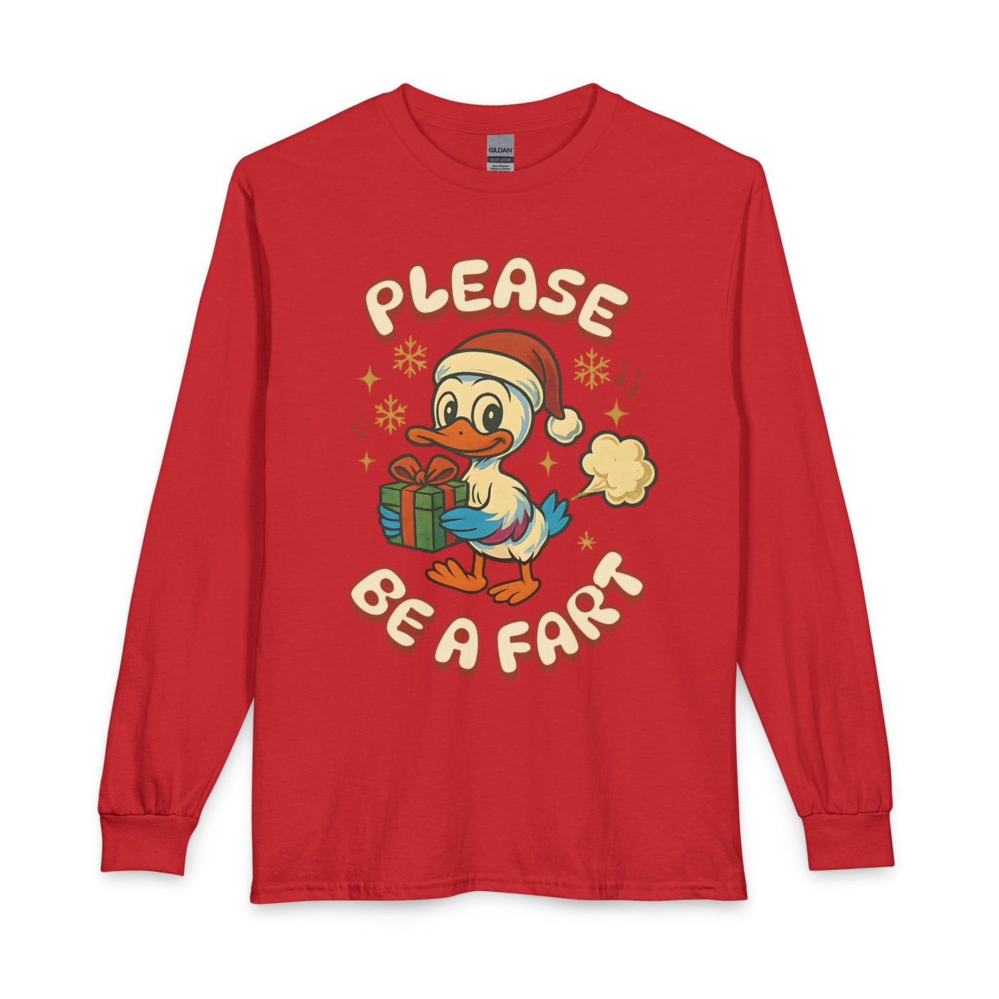 Please Be a Fart Duck Long Sleeve Tee