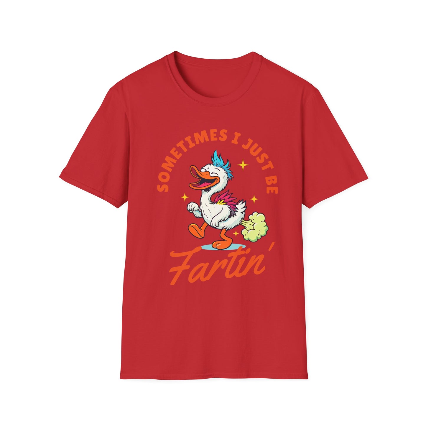 Funny Farting Duck T-Shirt — "Sometimes I Just Be Fartin'" Graphic Tee