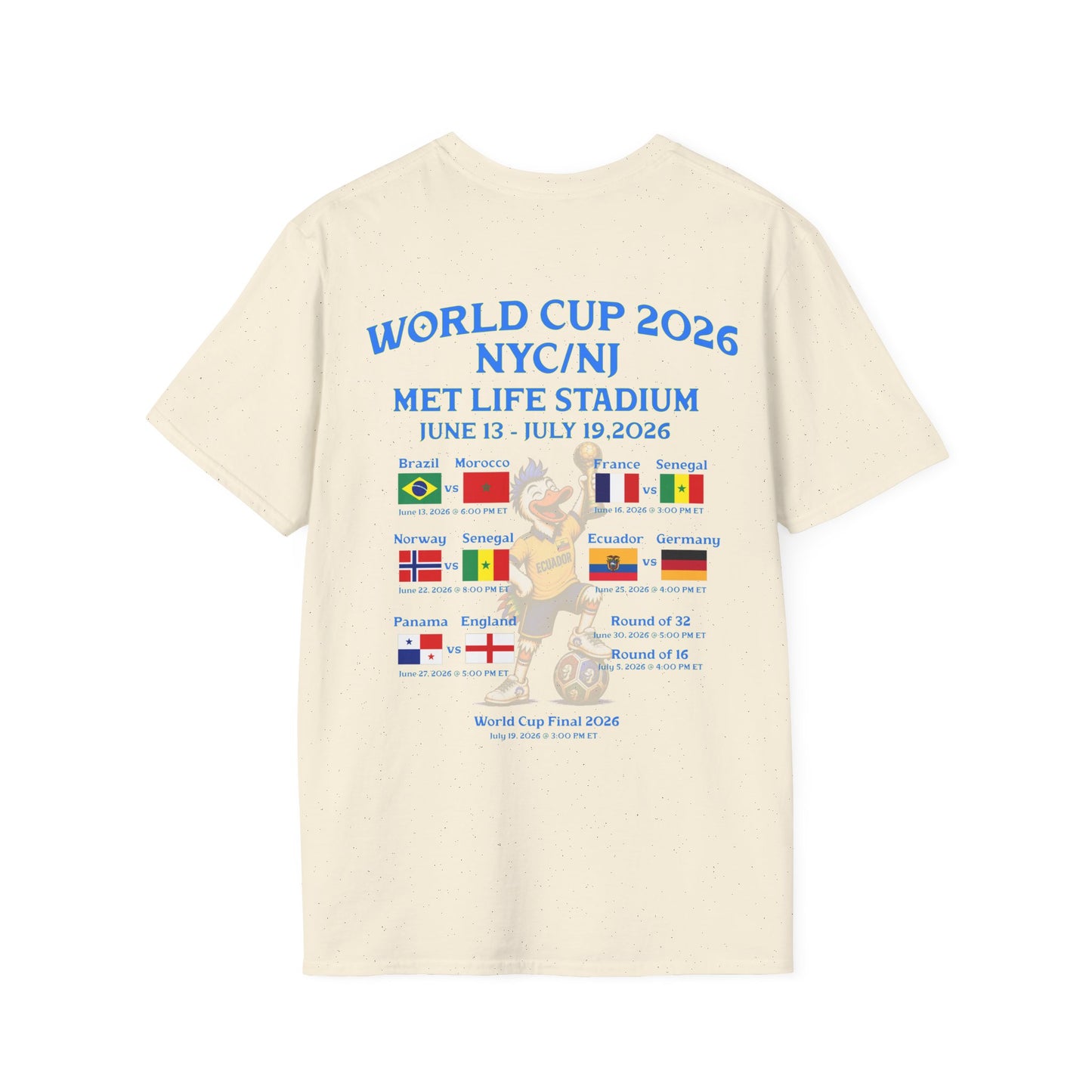 World Cup 2026 NY/NJ Flushy Soccer Ecuador Champ T-Shirt