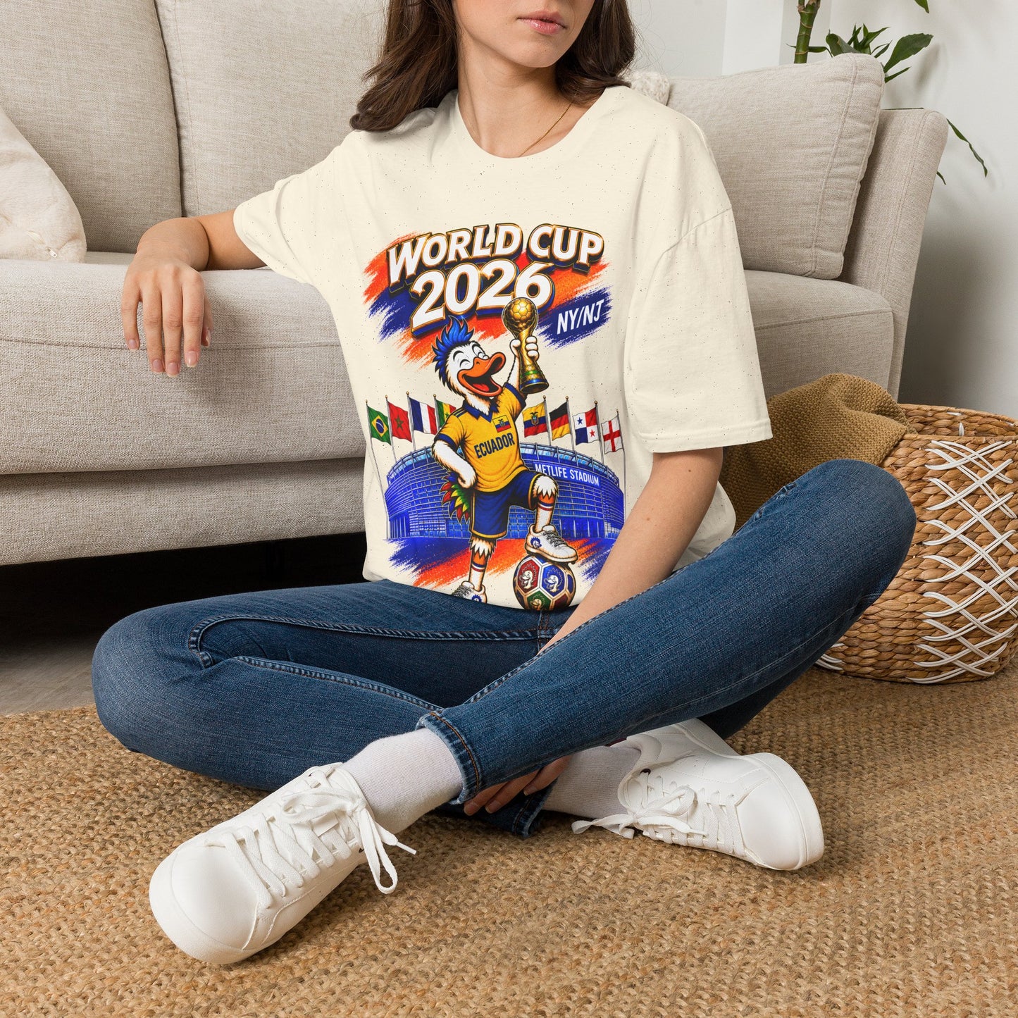 World Cup 2026 NY/NJ Flushy Soccer Ecuador Champ T-Shirt