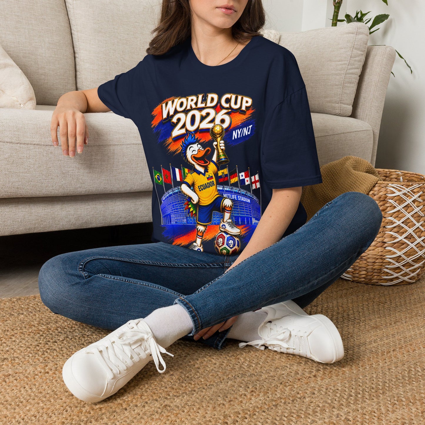 World Cup 2026 NY/NJ Flushy Soccer Ecuador Champ T-Shirt