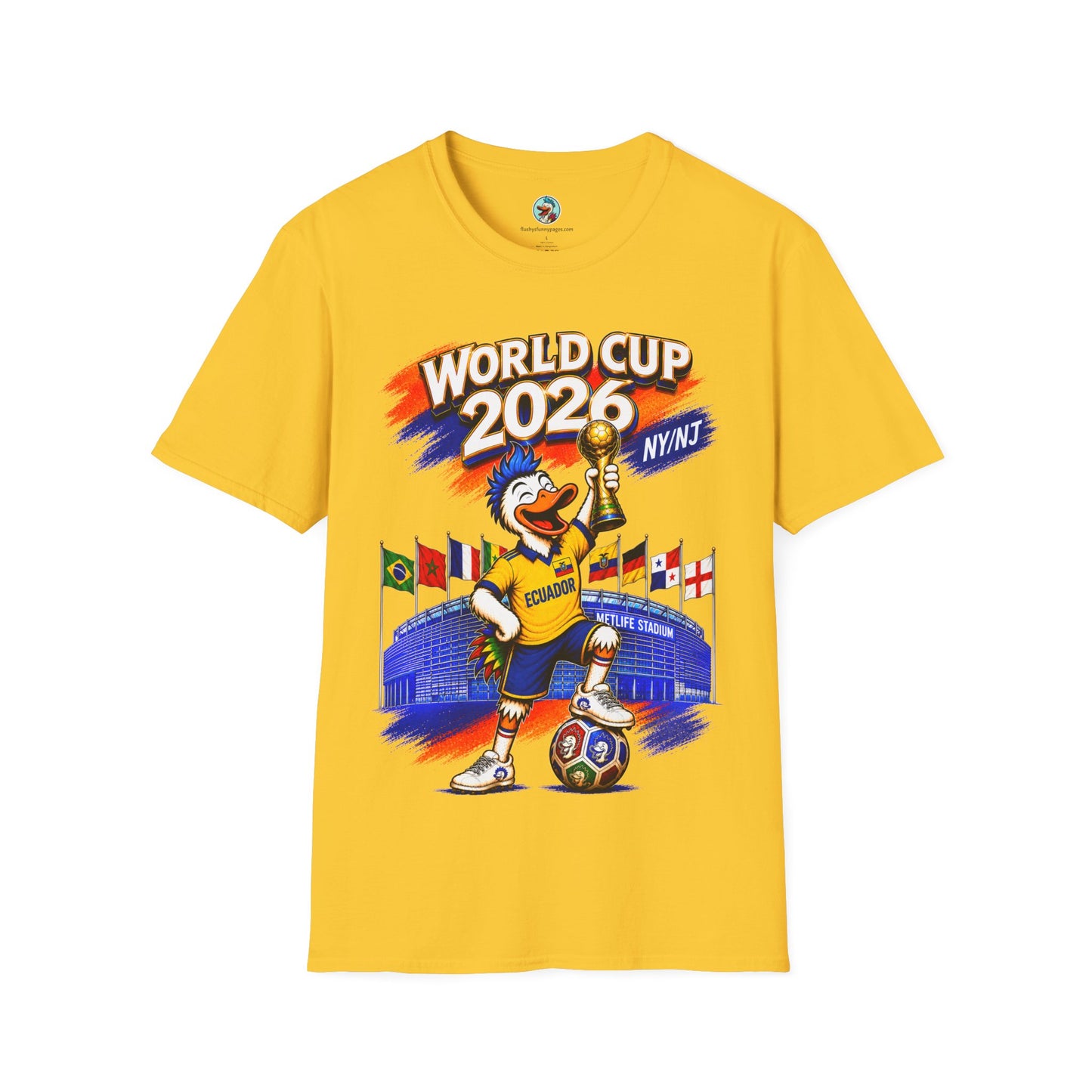 World Cup 2026 NY/NJ Flushy Soccer Ecuador Champ T-Shirt