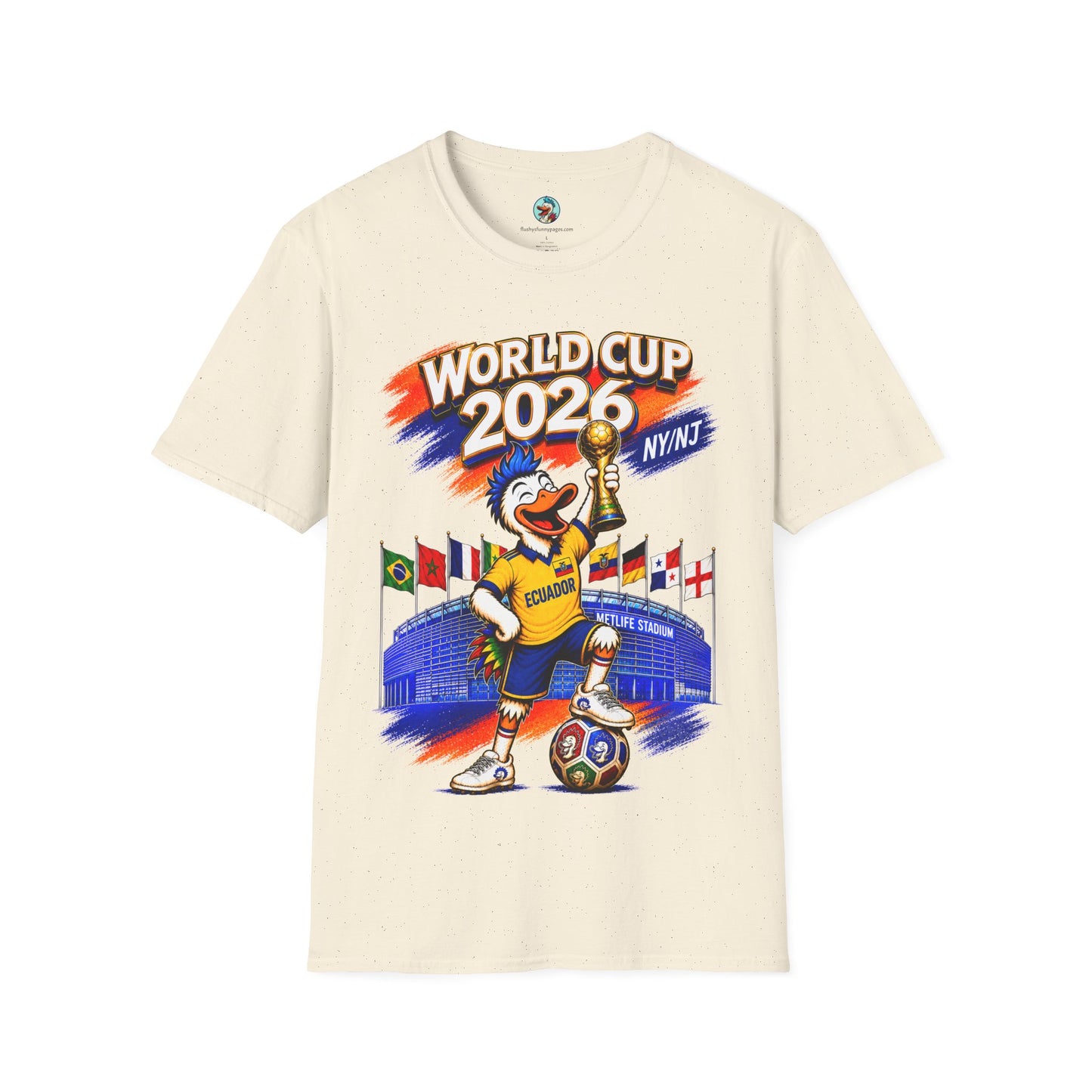 World Cup 2026 NY/NJ Flushy Soccer Ecuador Champ T-Shirt