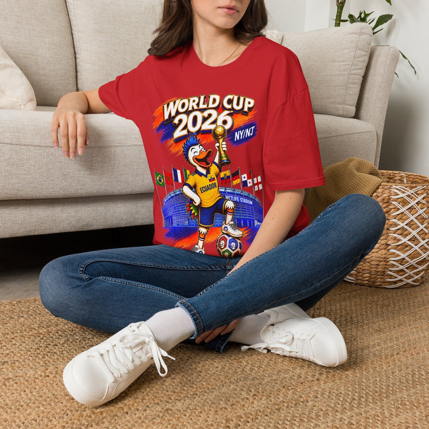 World Cup 2026 NY/NJ Flushy Soccer Ecuador Champ T-Shirt
