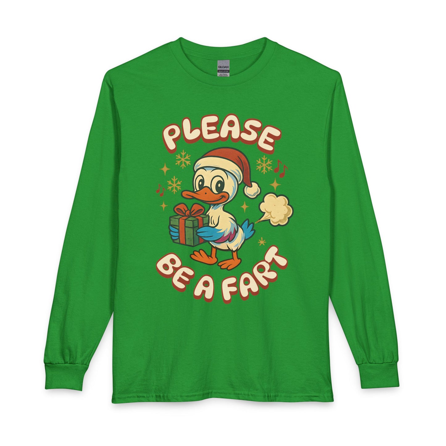 Please Be a Fart Duck Long Sleeve Tee