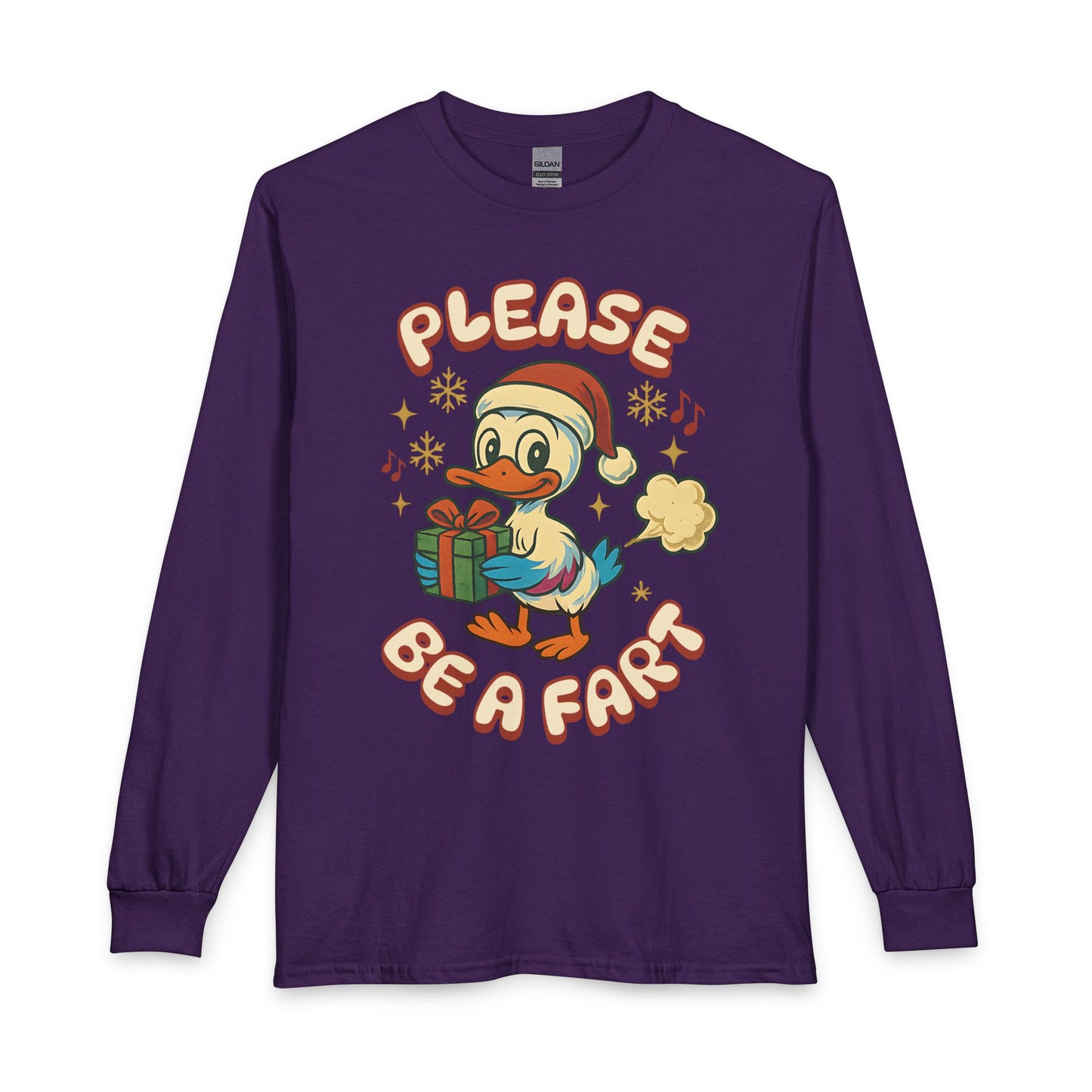 Please Be a Fart Duck Long Sleeve Tee