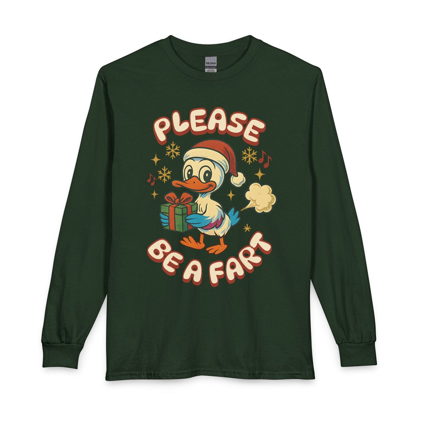 Please Be a Fart Duck Long Sleeve Tee