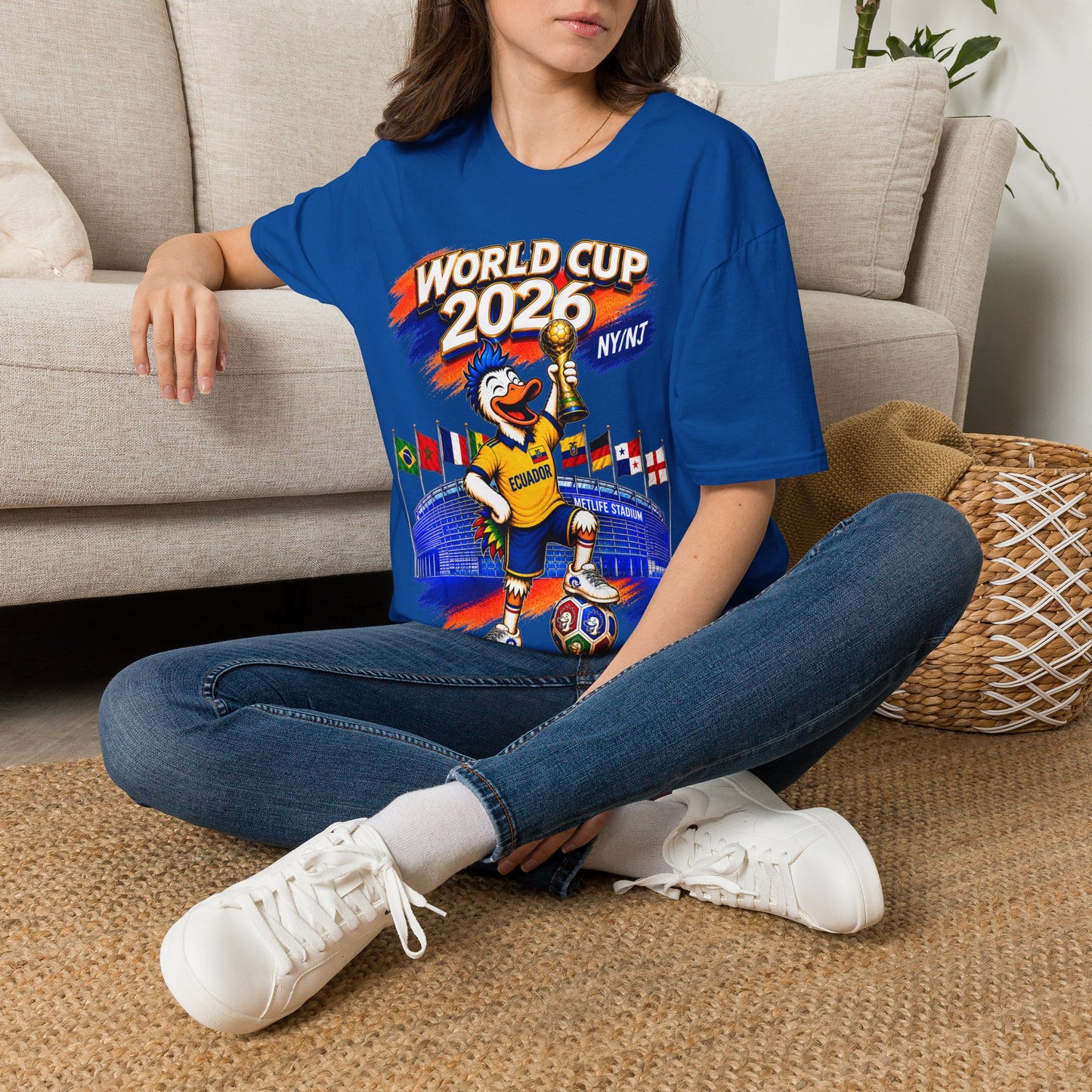 World Cup 2026 NY/NJ Flushy Soccer Ecuador Champ T-Shirt