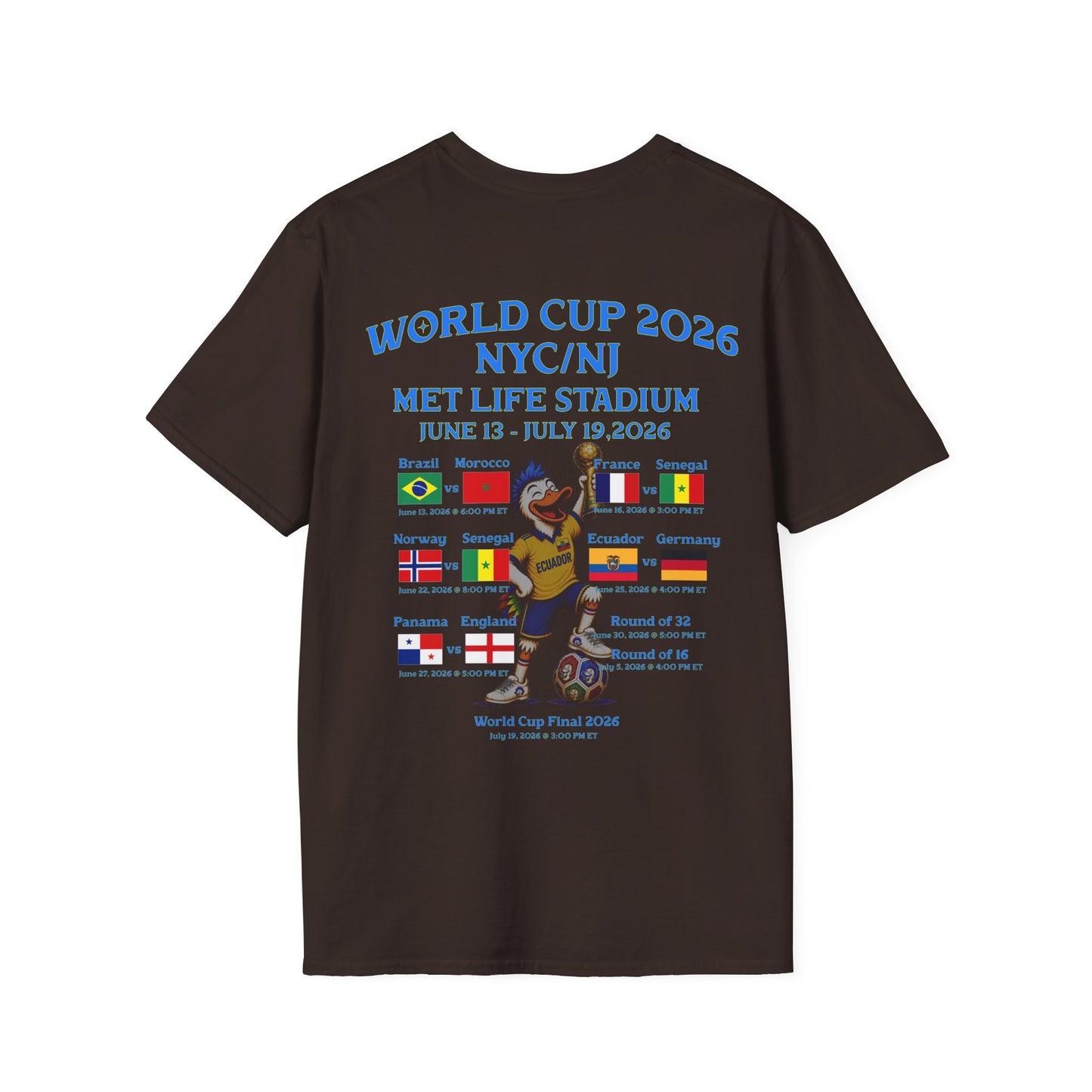 World Cup 2026 NY/NJ Flushy Soccer Ecuador Champ T-Shirt