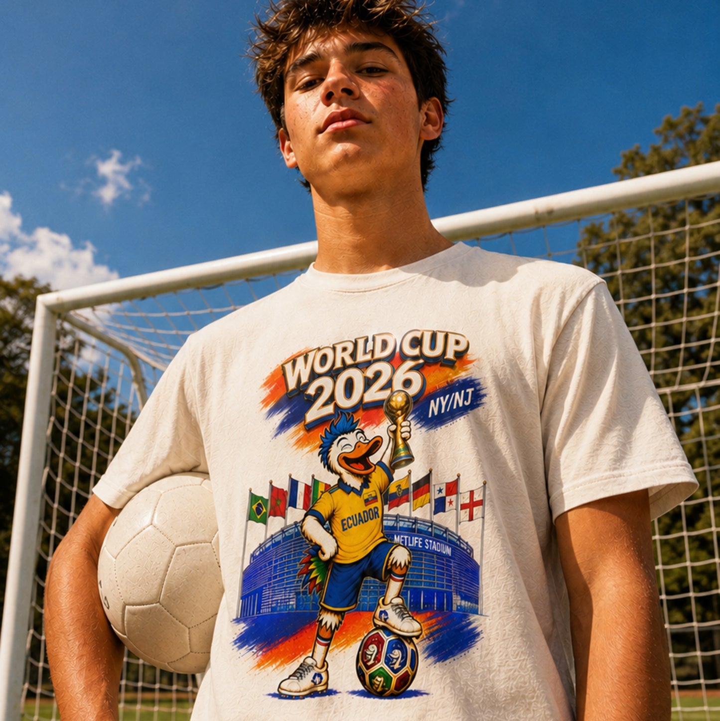 World Cup 2026 NY/NJ Flushy Soccer Ecuador Champ T-Shirt