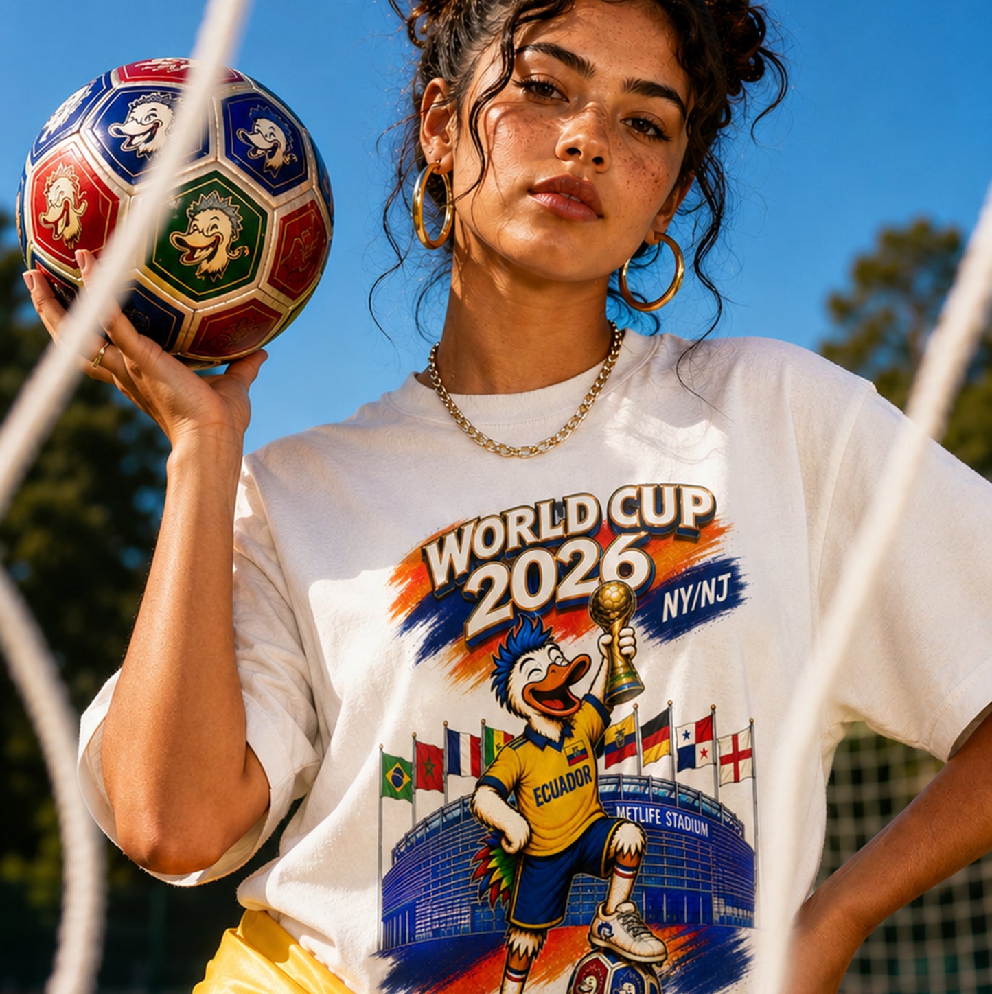 World Cup 2026 NY/NJ Flushy Soccer Ecuador Champ T-Shirt