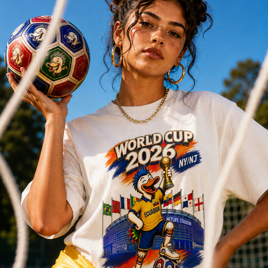 World Cup 2026 NY/NJ Flushy Soccer Ecuador Champ T-Shirt
